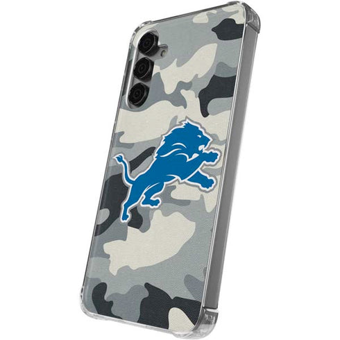 NFL Detriot Lions Camo Galaxy S24 Plus Clear Case